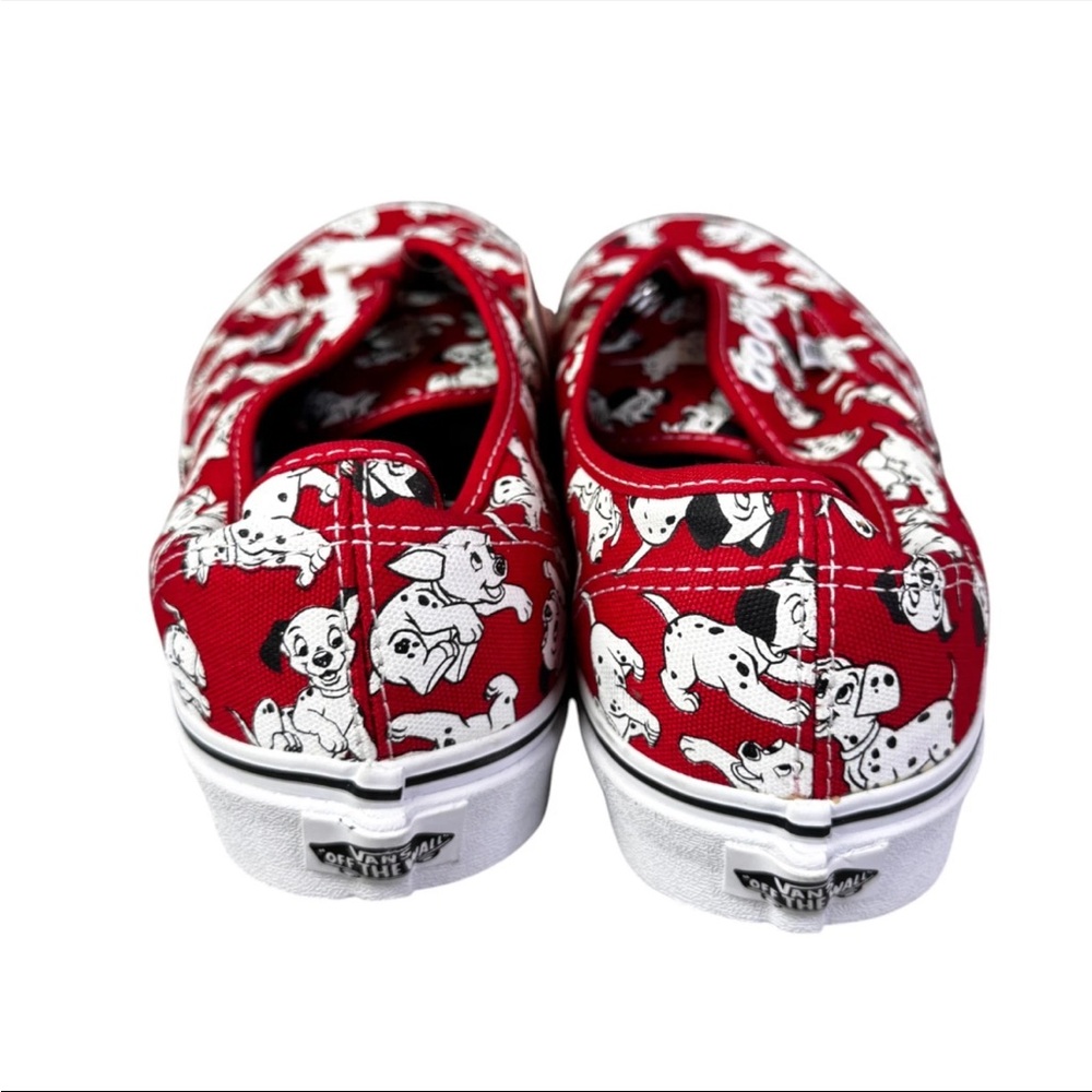 RARE Vans X Disney 101 Dalmations Sneakers White Red Men Size 10 Men New - Picture 6 of 12